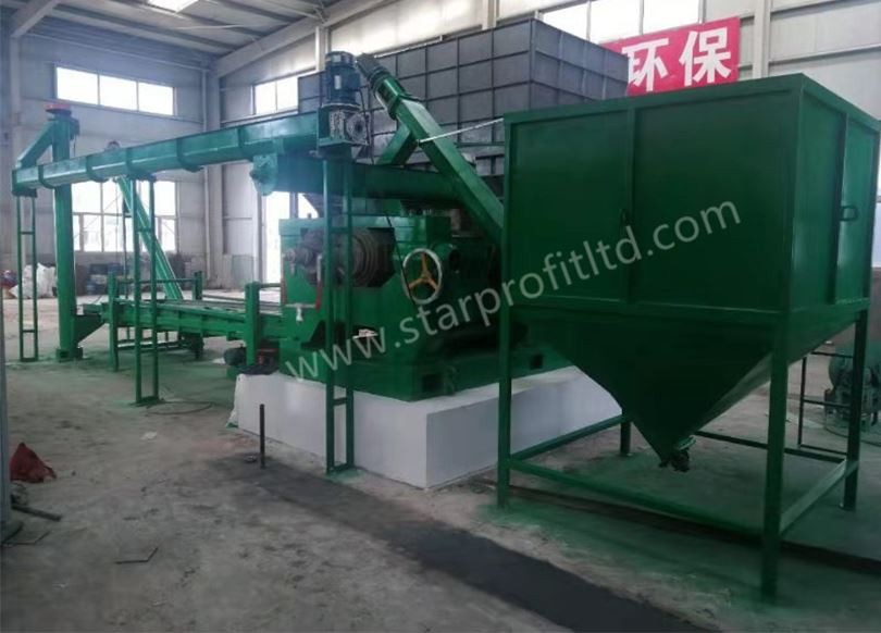 Nouveau type de ligne de production de poudre de caoutchouc pour pneus usés